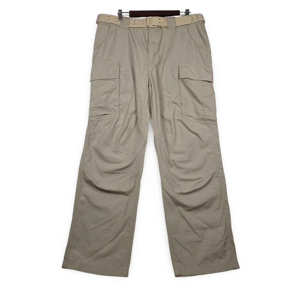 Under Armour Tactical Cargo Pants Mens 36x30 Khaki Tan Ripstop Work Utility Belt
